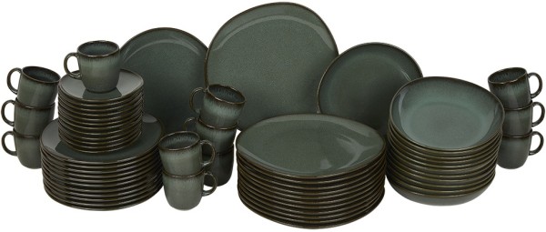 like. by Villeroy & Boch Lave Vert Basic-Set für 12 Personen / 60 Teile von Porzellan-Exklusiv