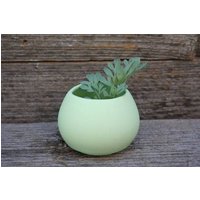 Kleine Vase Maigrün Porzellan Matt von Porzellanerei