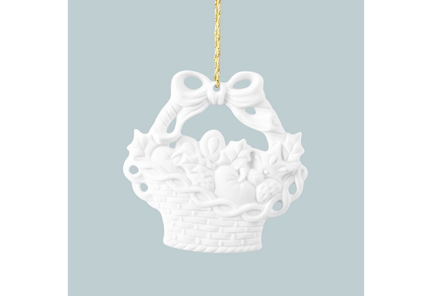 Porzellanmanufaktur Unterweissbach Christbaumschmuck Weihnachtsanhänger Korb / Lebkuchen 10305/5 weiß (1-tlg) Porzellanmanufaktur Unterweissbach Christbaumschmuck Weihnachtsanhänger Korb / Lebkuchen 10305/5 weiß (1-tlg) von Porzellanmanufaktur Unterweissbach