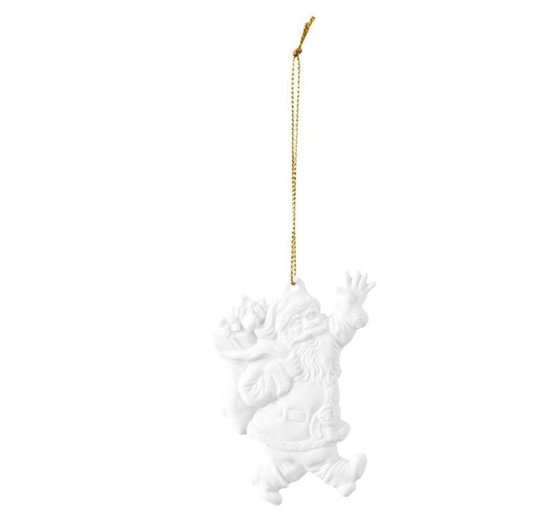 Porzellanmanufaktur Unterweissbach Christbaumschmuck Weihnachtsanhänger Nikolaus & Geschenk 10306/5 weiß (1-tlg) von Porzellanmanufaktur Unterweissbach
