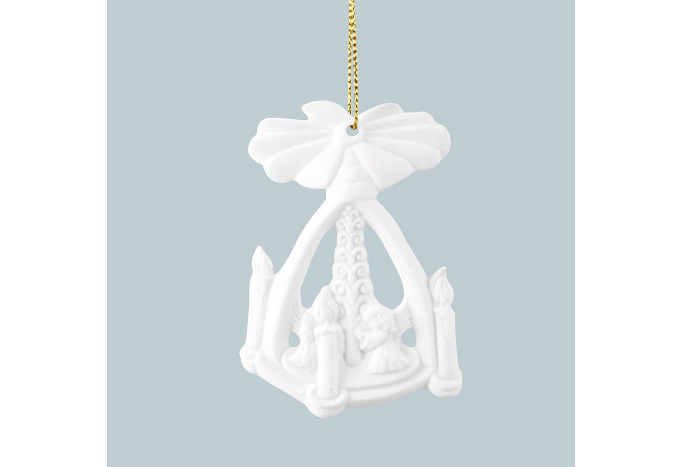 Porzellanmanufaktur Unterweissbach Christbaumschmuck Weihnachtsanhänger Pyramide 10307/2 weiß (1-tlg) Porzellanmanufaktur Unterweissbach Christbaumschmuck Weihnachtsanhänger Pyramide 10307/2 weiß (1-tlg) von Porzellanmanufaktur Unterweissbach