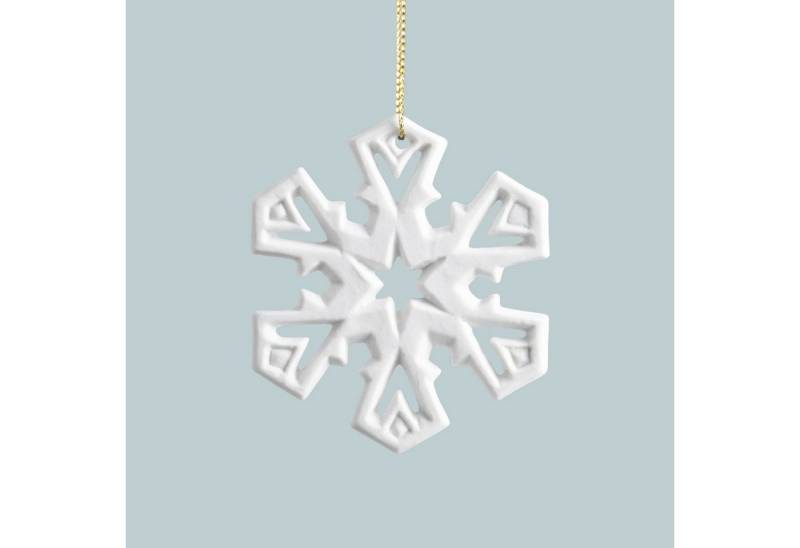 Porzellanmanufaktur Unterweissbach Christbaumschmuck Weihnachtsanhänger Stern UWB 10510/1 weiß (1-tlg) von Porzellanmanufaktur Unterweissbach