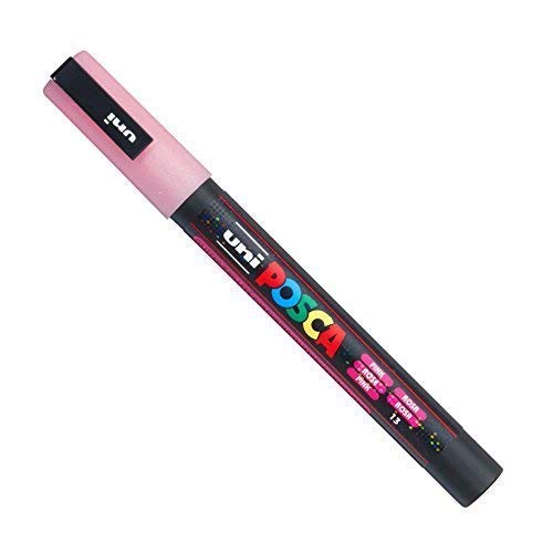 Posca PC-3M-Marker von UNi-Ball, in 40 Farben erhältlich! rosa (glitter pink) von POSCA