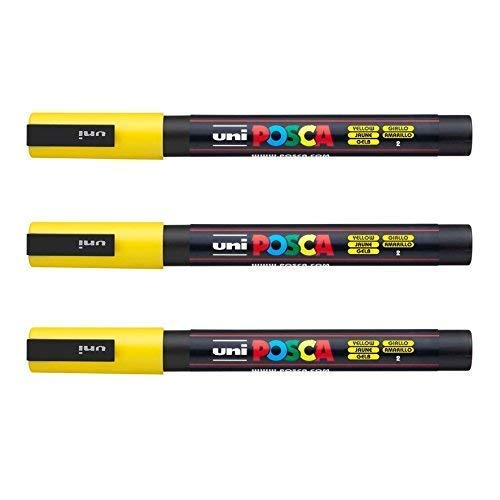 Posca PC-3M Marker von Uni-Ball, in vielen Farben erhältlich gelb von POSCA