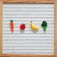 Filz Brief Bord Ornamente Handgemachtes Obst & Gemüse Set Aus Ton Filz Brief Bord Ornamente Handgemachtes Obst & Gemüse Set Aus Ton von PoseyCreative