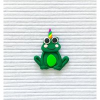 Handgemachte Clay Frogicorn Briefbrett Ornament Handgemachte Clay Frogicorn Briefbrett Ornament von PoseyCreative
