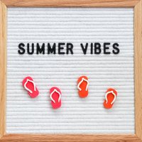 Sommer Flip Flop Filzbrief Brett Ornamente Strand Dekor Sommer Flip Flop Filzbrief Brett Ornamente Strand Dekor von PoseyCreative