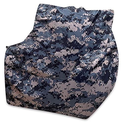 Posh Creations Sitzsack Strukturierter und bequemer Sitzsack zum Spielen, Lesen und Fernsehen, Newport Stuhl, Nylon, Digital Camouflage von Posh Creations