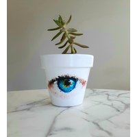 Evil Eye Pflanzer-6 ", Drittes Auge, Tontöpfe, Geschenke, Auge Blumentopf, Tontopf, Sukkulententopf, Indoor Pflanzer von PoshPotsParlor