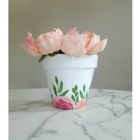 Pfingstrose Blumentopf-6 Zoll, Pflanzgefäße, Blumen, Geschenke Für Sie, Muttergeschenke, Innenpflanzer, Pflanzentöpfe von PoshPotsParlor