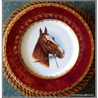 Delux Seltene Reiter Sammler Vitrine Unikat Große Speiseteller Set Begehrt Fuchs Jagd Porzellan Bunt Breite Vergoldete Ränder Delux Seltene Reiter Sammler Vitrine Unikat Große Speiseteller Set Begehrt Fuchs Jagd Porzellan Bunt Breite Vergoldete Ränder von PoshandSeductive