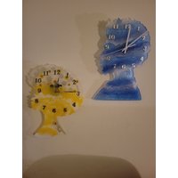 Daisys in Der Zeit Afro Mädchen Uhr Und Silber Wellen Mann von PositivelyResins