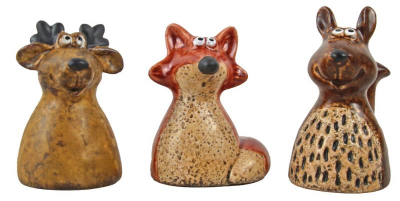 Posiwio GmbH & Co. Vertriebs KG Dekoobjekt 3-teiliges Set „Waldtiere“ (3 St) von Posiwio GmbH & Co. Vertriebs KG