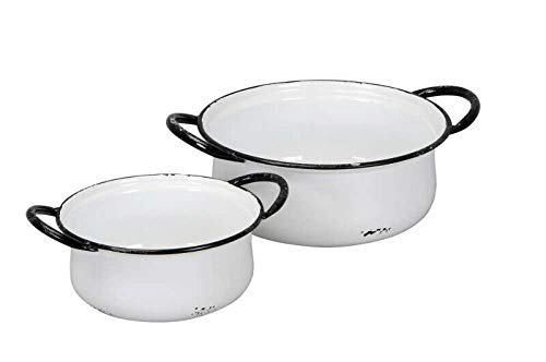 Posiwio 2er Set PFLANZSCHALE GARTENDEKO Alter Topf PFLANZTOPF Cottage Stil Vintage NEU Posiwio 2er Set PFLANZSCHALE GARTENDEKO Alter Topf PFLANZTOPF Cottage Stil Vintage NEU von Posiwio
