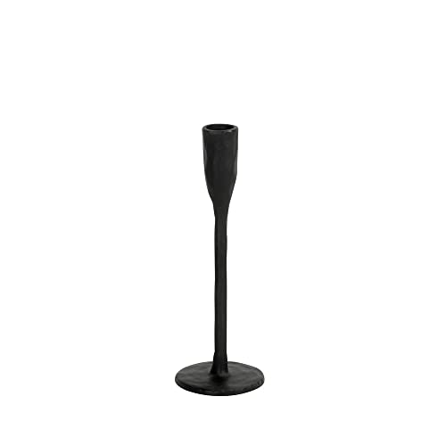 Kerzenhalter Black schwarz aus Metall Schlichter Kerzenständer H20cm modern von Posiwio