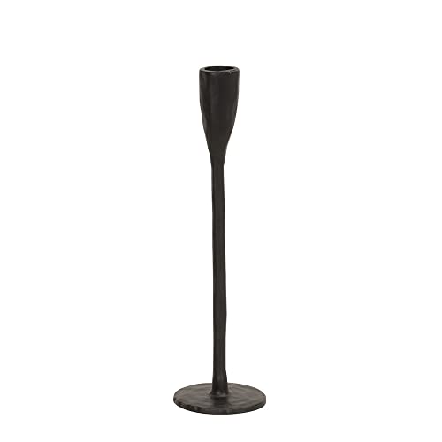 Kerzenhalter Black schwarz aus Metall Schlichter Kerzenständer H26cm modern von Posiwio