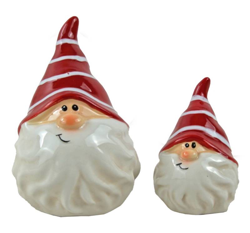 Posiwio Dekofigur 2er-Set Dekorative Weihnachtszwerge (2 St., 2 tlg) von Posiwio