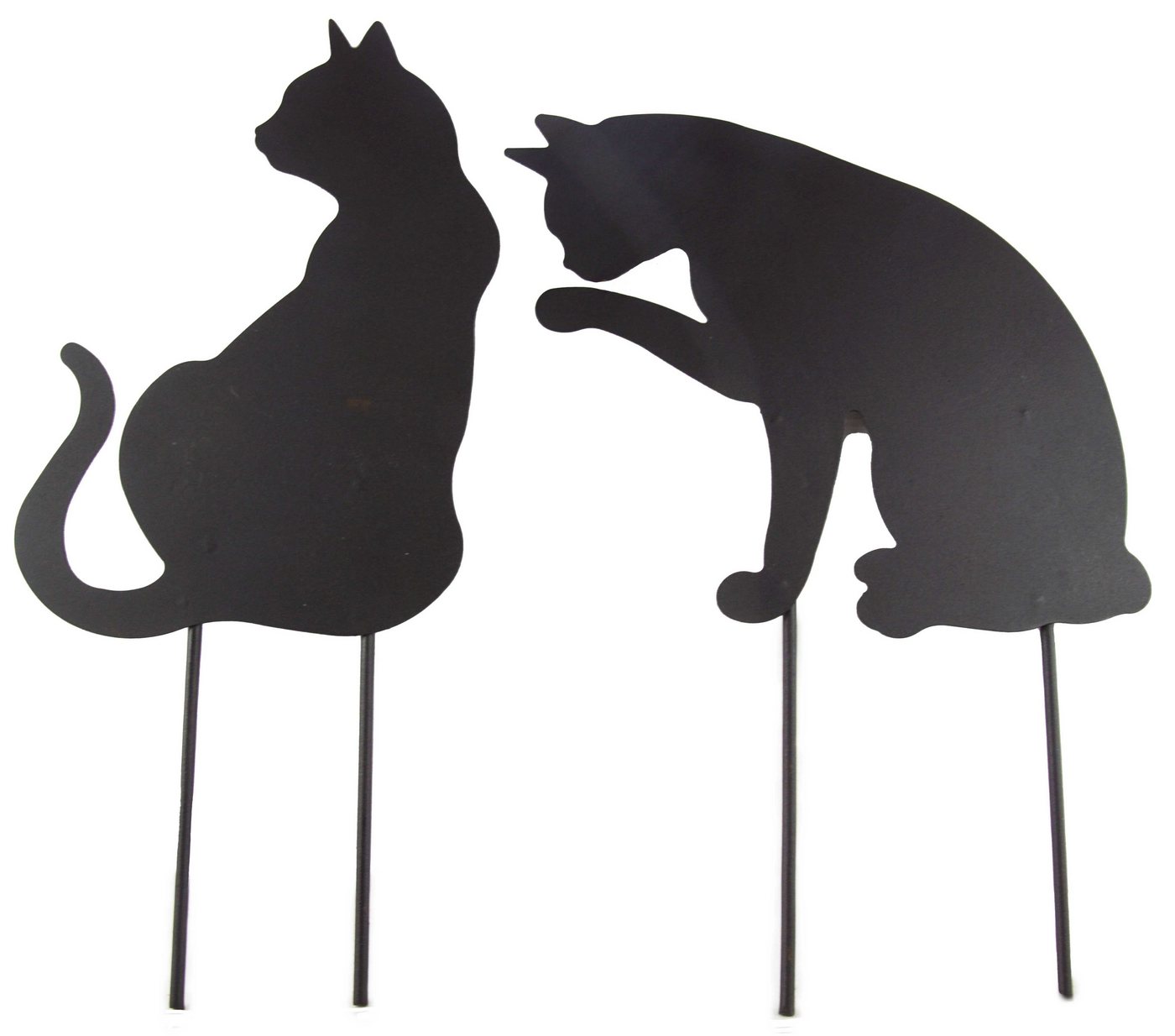 Posiwio Gartenstecker 2er Set Bezaubernder Beetstecker Katze - Gartendekoration von Posiwio