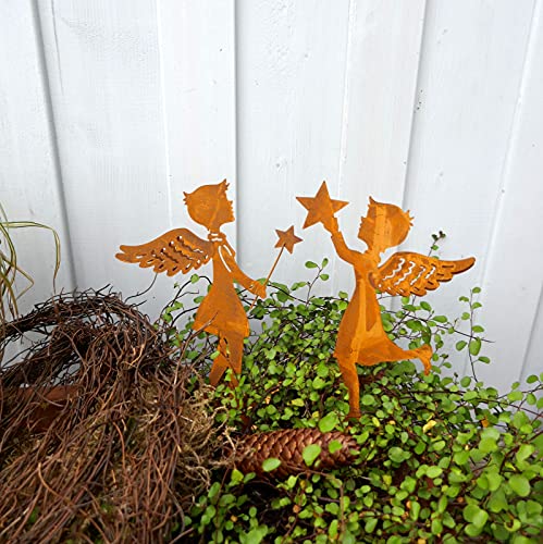 Posiwio Gartenstecker Engel mit Stern 2er Set Posiwio Gartenstecker Engel mit Stern 2er Set von Posiwio