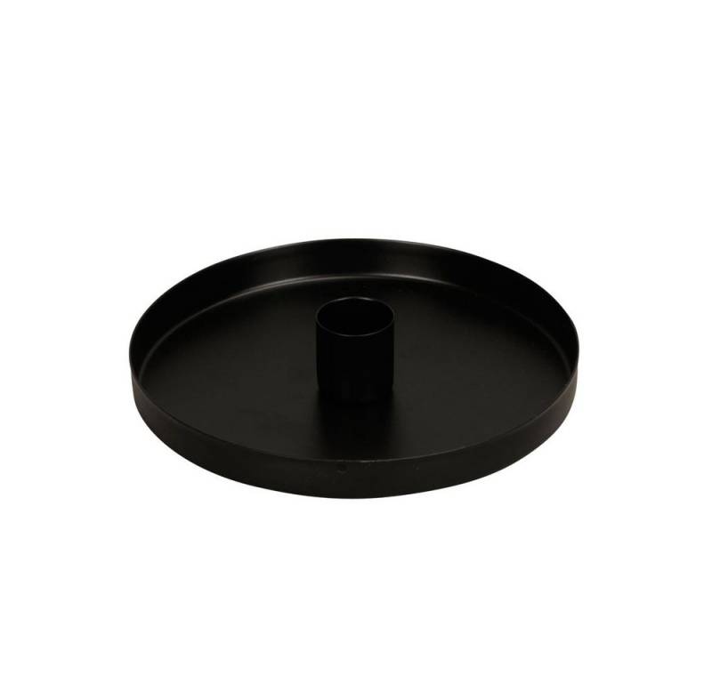 Posiwio Kerzenhalter Kerzenteller BLACK schwarz aus Metall schlichter K von Posiwio