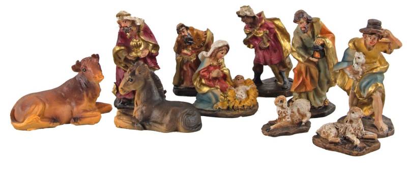 Posiwio Krippenfigur Traditionelles Krippenfiguren-Set K 445 (10 St., 10-teilig) von Posiwio