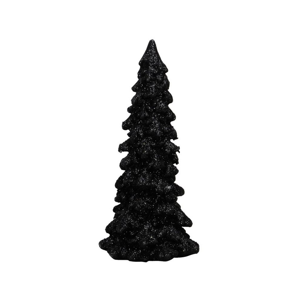 Posiwio Künstlicher Weihnachtsbaum Tannenbaum SHINY schwarz mit Glitzer H15cm Dekotanne Dekobaum Weihnach von Posiwio