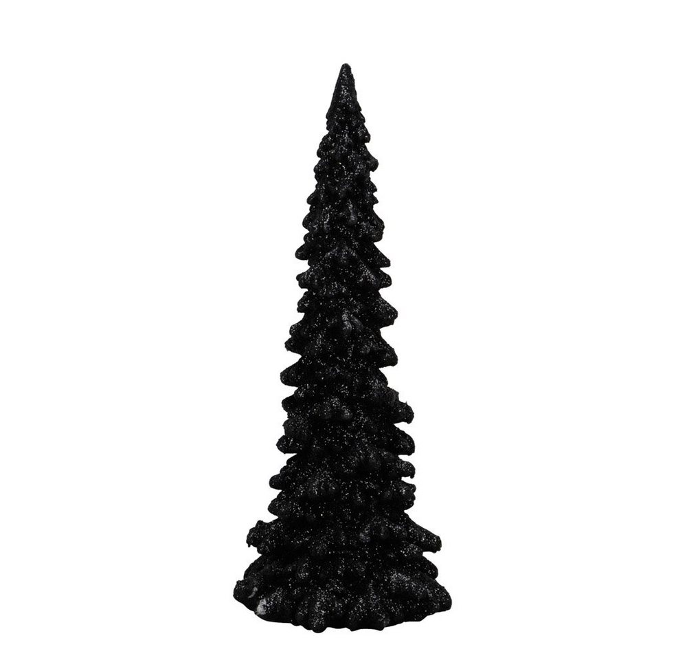 Posiwio Künstlicher Weihnachtsbaum Tannenbaum SHINY schwarz mit Glitzer H23cm Dekotanne Dekobaum Weihnach von Posiwio