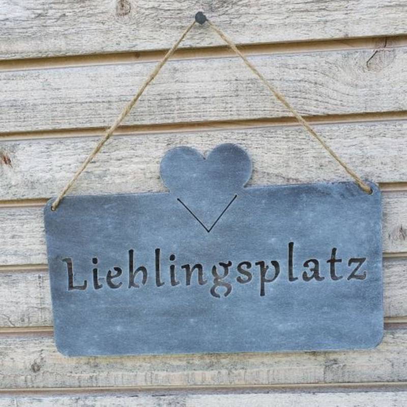 Posiwio Weihnachtsfigur Lieblingsplatz - Schild von Posiwio