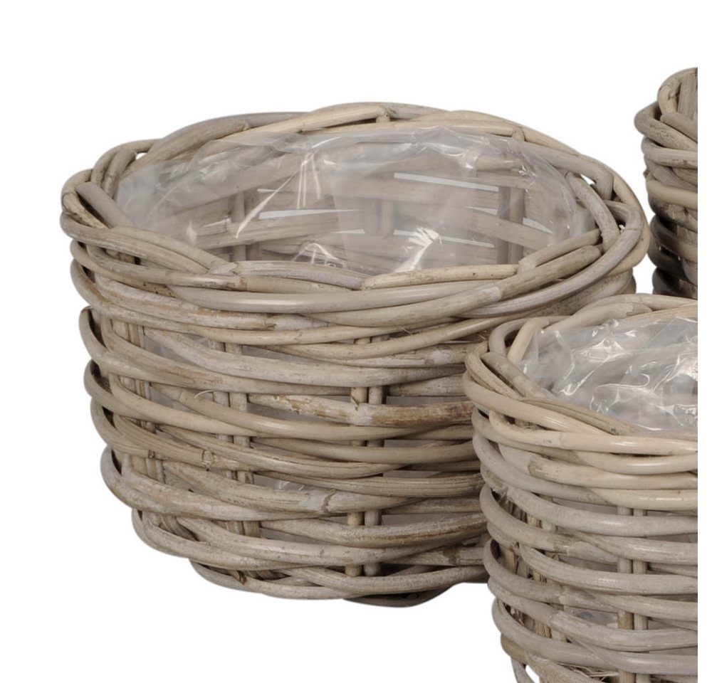 Posiwio Pflanzkübel Pflanzkorb BRIGHTON grau braun D26cm Rattankorb Kooboo Farmhouse Deko Posiwio Pflanzkübel Pflanzkorb BRIGHTON grau braun D26cm Rattankorb Kooboo Farmhouse Deko von Posiwio