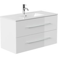 Badmöbel Homeline 100 weiss hochglanz von Posseik
