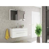 Badmöbel-Set VIVA 100 (2-teilig) weiß hochglanz EEK: F von Posseik