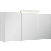 POSSEIK Spiegel mit Beleuchtung 140 weiß glanz 140,0 x 17,0 x 62,0 cm von Posseik