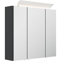 POSSEIK Spiegel mit Beleuchtung 70 grafit 70,0 x 17,0 x 62,0 cm von Posseik
