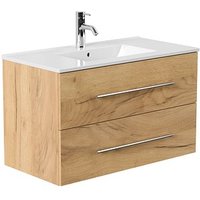 POSSEIK Waschbecken mit Unterschrank HOMELINE 90 eiche gold 91,0 x 46,5 x 55,8 cm POSSEIK Waschbecken mit Unterschrank HOMELINE 90 eiche gold 91,0 x 46,5 x 55,8 cm von Posseik