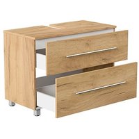 POSSEIK Waschtischunterschrank MONDIAL 85 eiche gold 85,0 x 41,6 x 63,0 cm von Posseik