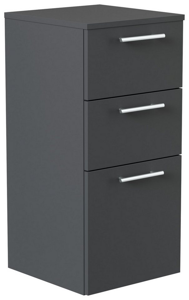 Posseik Hängeschrank Badezimmer Midischrank Grafit 75cm von Posseik