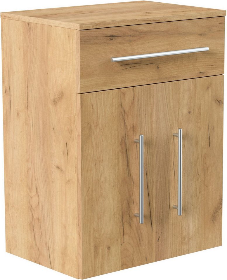 Posseik Hängeschrank Badezimmer Midischrank "Levana XL" Eiche Gold 53 cm von Posseik