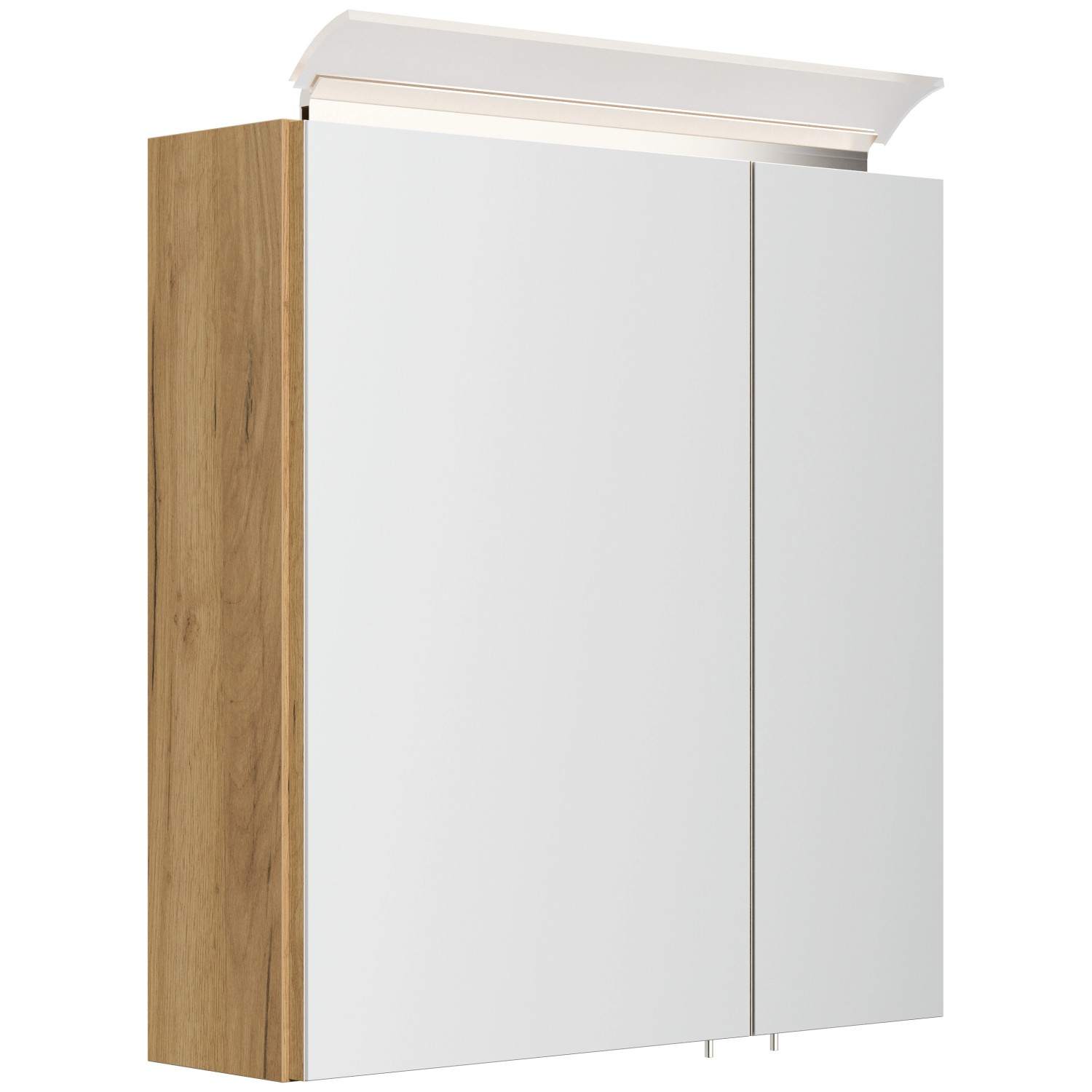 Posseik Spiegelschrank inkl. Design LED-Lampe u. Glasböden 60 cm Eiche Gold Posseik Spiegelschrank inkl. Design LED-Lampe u. Glasböden 60 cm Eiche Gold von Posseik