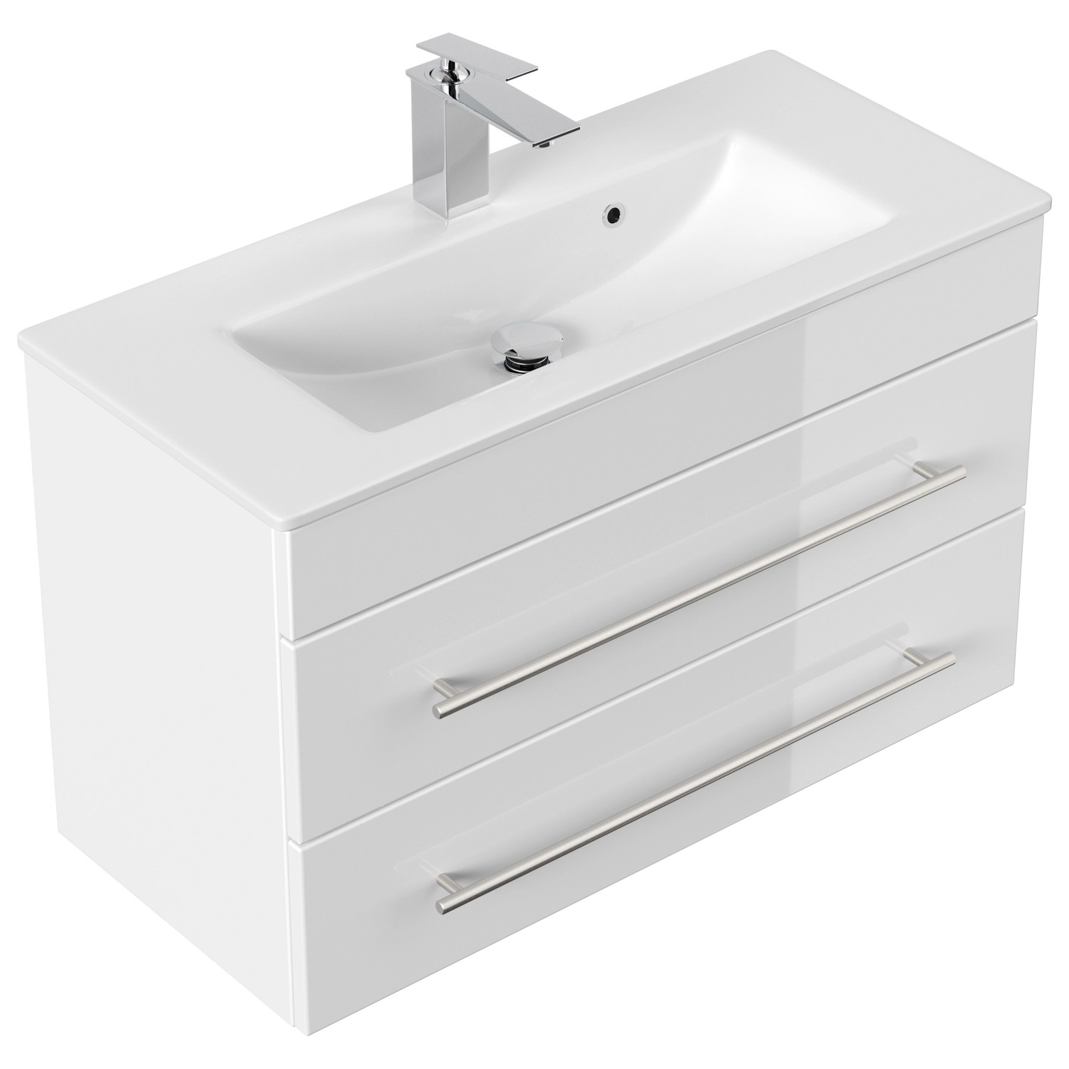 Posseik Waschplatz 80 cm Vela SlimLine Weiß 2-teilig Posseik Waschplatz 80 cm Vela SlimLine Weiß 2-teilig von Posseik