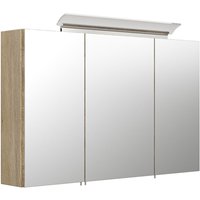 Spiegelschrank 100 inklusive LED-Acrylglaslampe eiche hell EEK: F Spiegelschrank 100 inklusive LED-Acrylglaslampe eiche hell EEK: F von Posseik