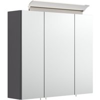 Spiegelschrank 70 inklusive LED-Acrylglaslampe anthrazit seidenglanz EEK: F Spiegelschrank 70 inklusive LED-Acrylglaslampe anthrazit seidenglanz EEK: F von Posseik