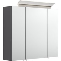 Spiegelschrank 75 inklusive LED-Acrylglaslampe anthrazit seidenglanz EEK: F Spiegelschrank 75 inklusive LED-Acrylglaslampe anthrazit seidenglanz EEK: F von Posseik