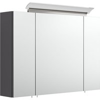 Spiegelschrank 90 inklusive LED-Acrylglaslampe anthrazit seidenglanz EEK: F Spiegelschrank 90 inklusive LED-Acrylglaslampe anthrazit seidenglanz EEK: F von Posseik