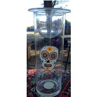Upcycled Kerzenhalter Mit Sugar Skulls - Set Oder Separat von PossumDivaBoutique
