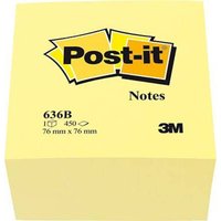 Post-it Haftnotizwürfel 636B 76mm x 45mm Gelb 450 Blatt Post-it Haftnotizwürfel 636B 76mm x 45mm Gelb 450 Blatt von Post-It