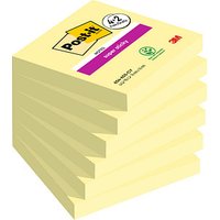 4 + 2 GRATIS: Post-it® Super Sticky Notes Haftnotizen extrastark gelb, 4 Blöcke + GRATIS 2 Blöcke von Post-it®