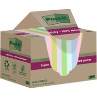 Post-it® Haftnotizen Post-it SuperSti bunt 7,6x7,6 farbsortiert von Post-it®