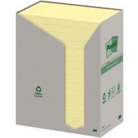 Post-it® Haftnotizen Recycl.Notes gelb 7,6x12,7cm Gelb von Post-it®