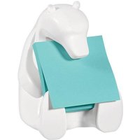 Post-it® Haftnotizen-Set Z-Notes Spender Bear+1 Blockpastell-blau weiß von Post-it®