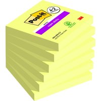 Post-it® Super Sticky Notes Haftnotizen extrastark gelb 4 Blöcke + GRATIS 2 Blöcke von Post-it®